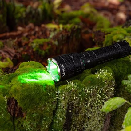 Dimmbare, aufladbare LED-RGBW-Taschenlampe LED/15W/5V IP66 1500 glänzend 2000 mAh