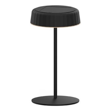 Dimmbare, aufladbare LED-Solar-Tischleuchte VIVIEN LED/3W/5V 2700K 1600 mAh IP54 schwarz