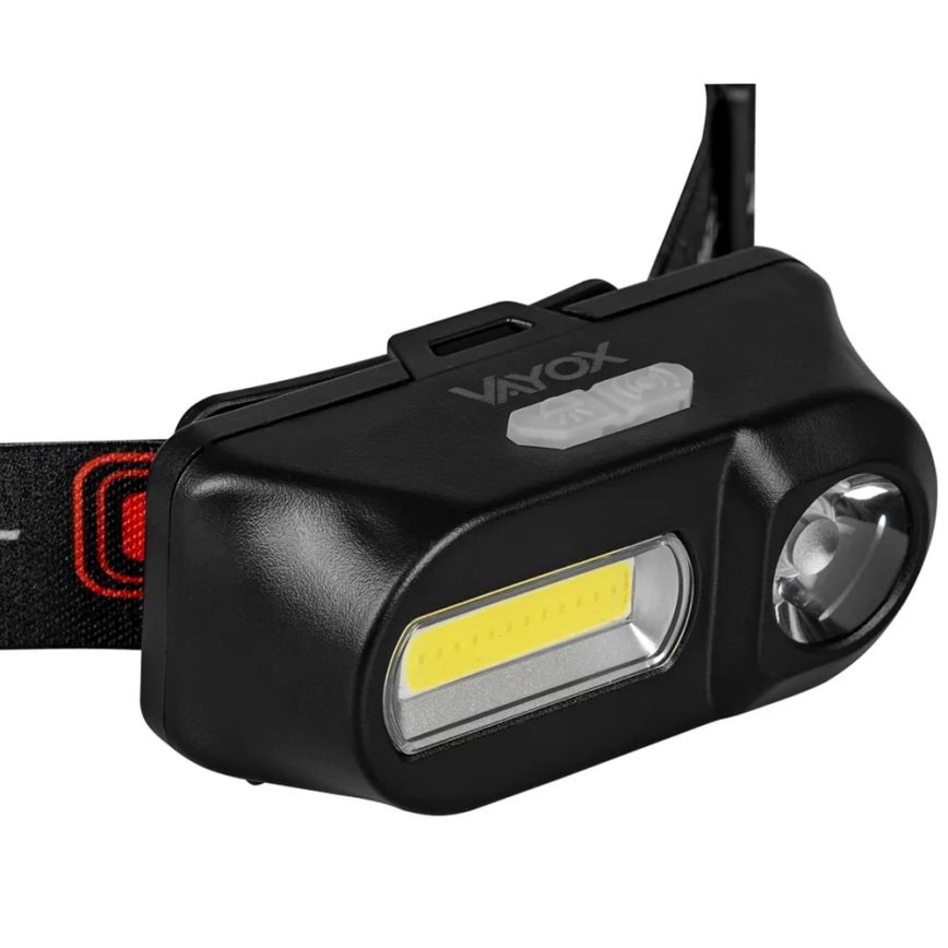 Dimmbare, aufladbare LED-Stirnlampe 2xLED/5V IP44 210 glänzend 2000 mAh