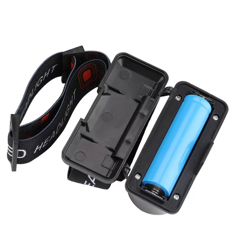 Dimmbare, aufladbare LED-Stirnlampe 2xLED/5V IP44 210 glänzend 2000 mAh