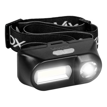 Dimmbare, aufladbare LED-Stirnlampe 2xLED/5V IPX4 250 glänzend 2000 mAh