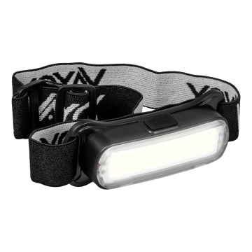 Dimmbare, aufladbare LED-Stirnlampe LED/5V IPX4 300 glänzend 1200 mAh
