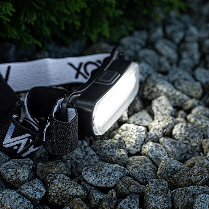 Dimmbare, aufladbare LED-Stirnlampe LED/5V IPX4 300 glänzend 1200 mAh