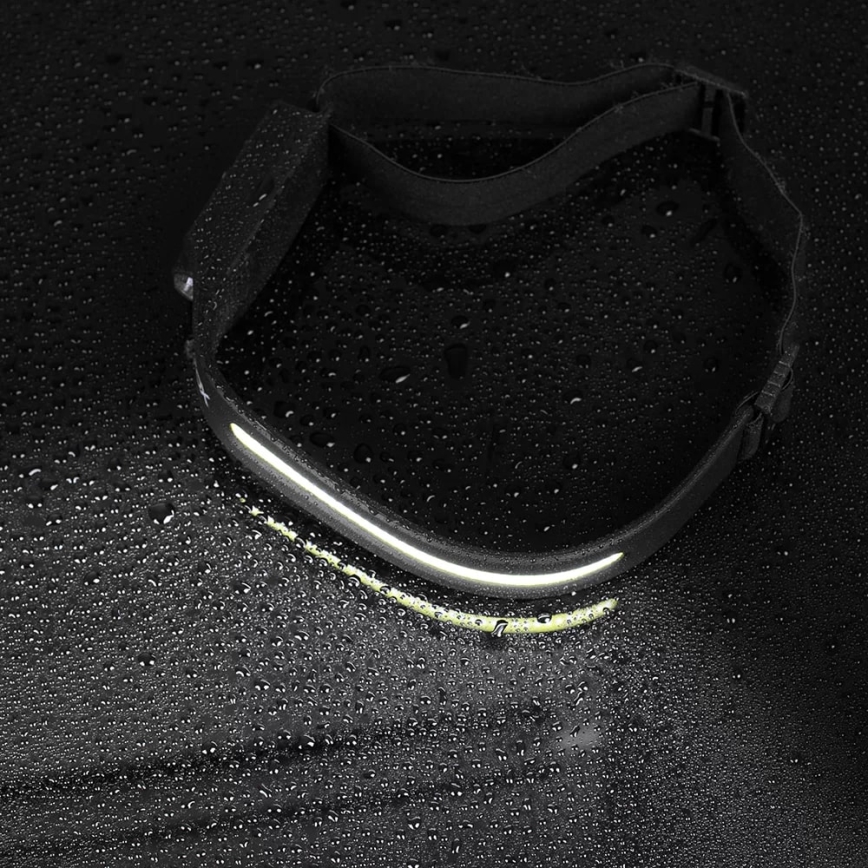Dimmbare, aufladbare LED-Stirnlampe mit Sensor 2xLED/5V IP44 350 glänzend 1200 mAh
