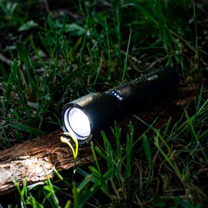 Dimmbare, aufladbare LED-Taschenlampe LED/20W/5V IPX4 800 glänzend 2000 mAh