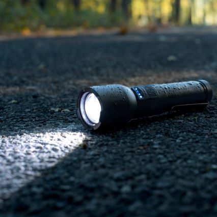 Dimmbare, aufladbare LED-Taschenlampe LED/20W/5V IPX4 800 glänzend 2000 mAh