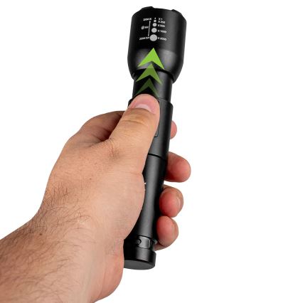 Dimmbare, aufladbare LED-Taschenlampe LED/20W/5V IPX4 800 glänzend 2000 mAh