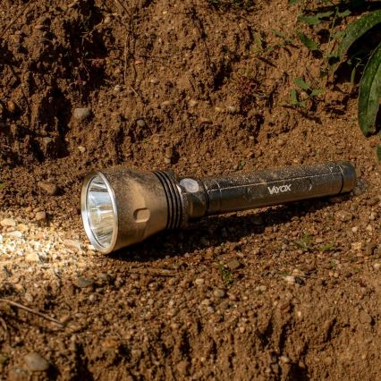 Dimmbare, aufladbare LED-Taschenlampe LED/20W/5V IPX5 1570 glänzend 8400 mAh