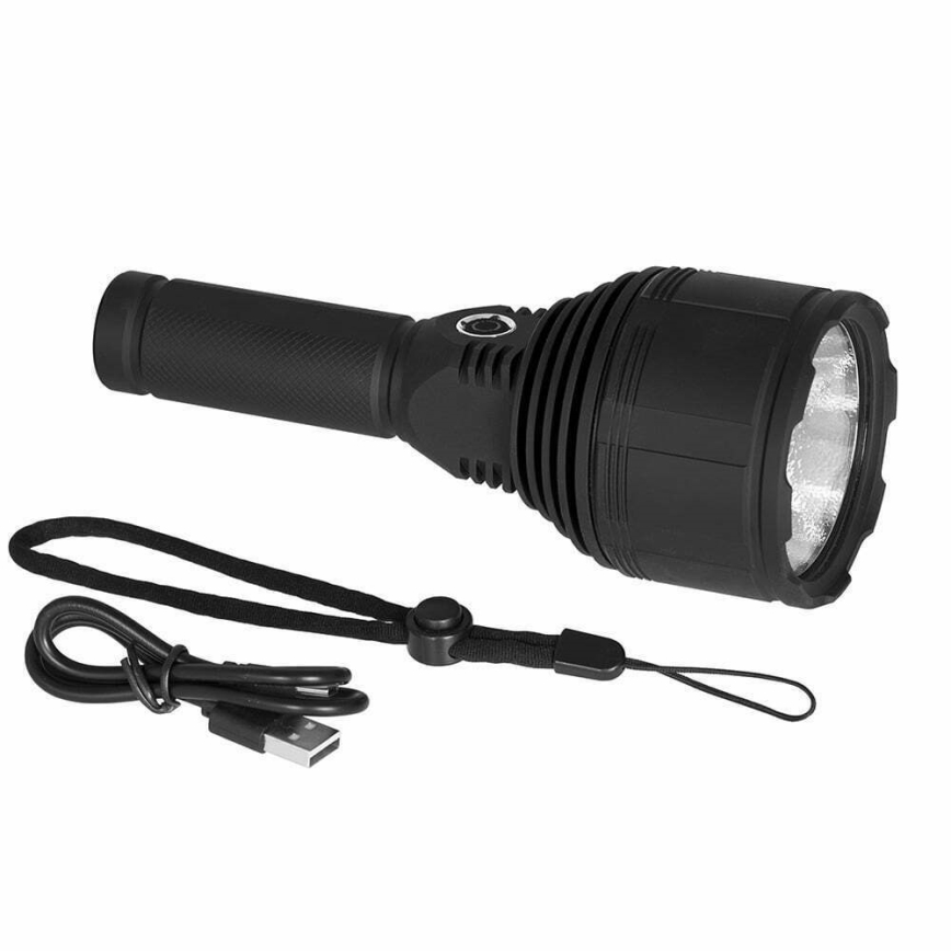 Dimmbare, aufladbare LED-Taschenlampe LED/30W/5V IPX7 3000 glänzend 4200 mAh