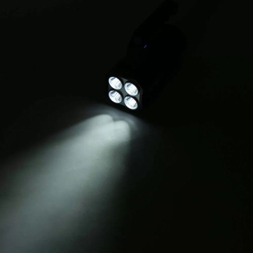 Dimmbare, aufladbare LED-Taschenlampe LED/5V IPX4 250 glänzend 1200 mAh
