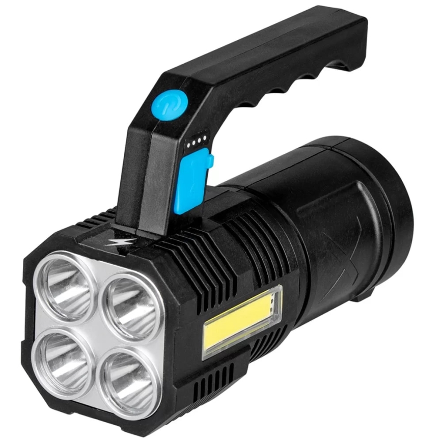 Dimmbare, aufladbare LED-Taschenlampe LED/5V IPX4 250 glänzend 1200 mAh