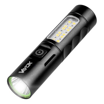 Dimmbare, aufladbare LED-Taschenlampe mit rotem Licht LED/5W/5V IPX4 250 glänzend 2000 mAh