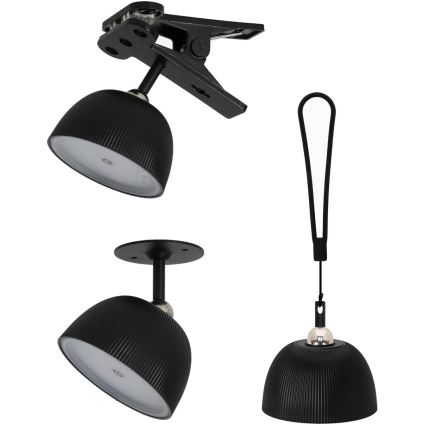 Dimmbare aufladbare LED-Tischlampe 4in1 LED/3,5W/5V 3000/4000/6500K IP54 1800 mAh schwarz