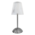 Dimmbare, aufladbare LED-Tischleuchte mit Touch-Funktion ELBA LED/1,6W/800 mAh matt Chrom/klar