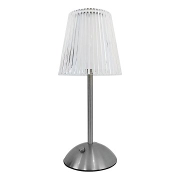 Dimmbare, aufladbare LED-Tischleuchte mit Touch-Funktion ELBA LED/1,6W/800 mAh matt Chrom/klar