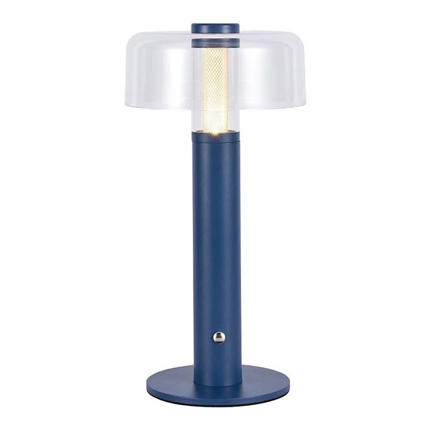 Dimmbare aufladbare LED-Touch-Tischleuchte LED/1W/5V 3000K 1800 mAh blau