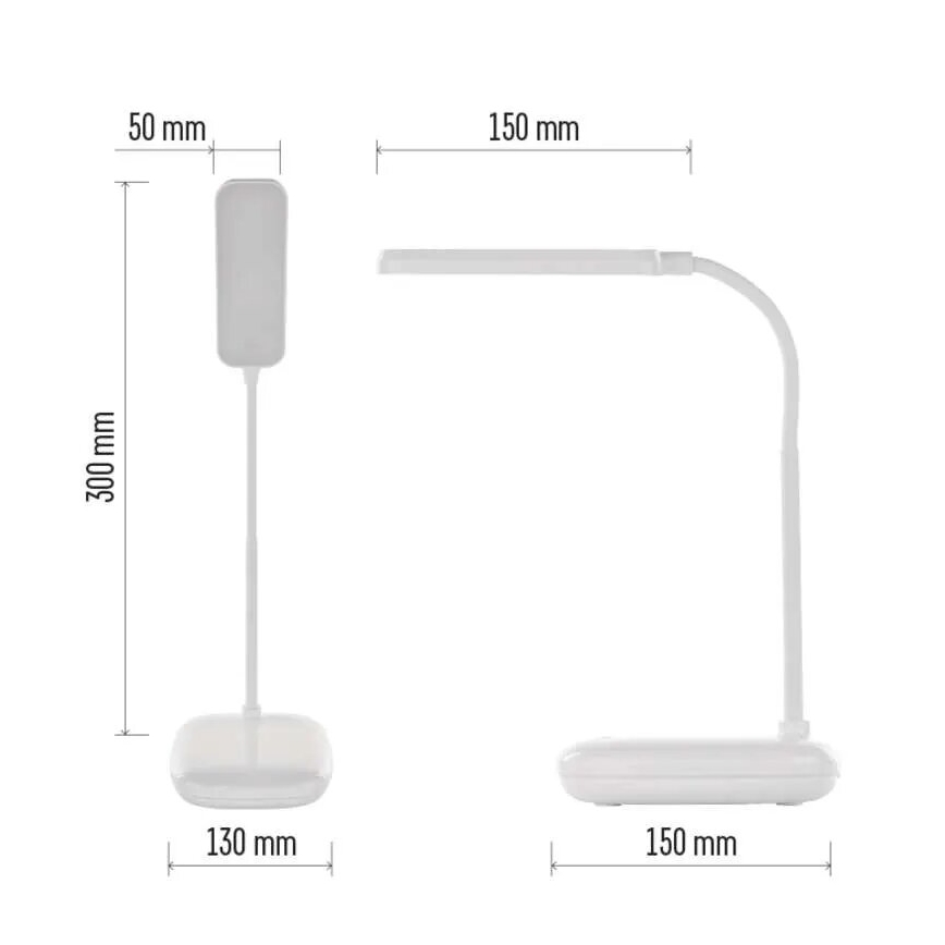 Dimmbare flexible LED-Tischleuchte LED/12W/230V 3000K/4000K/6500K weiß