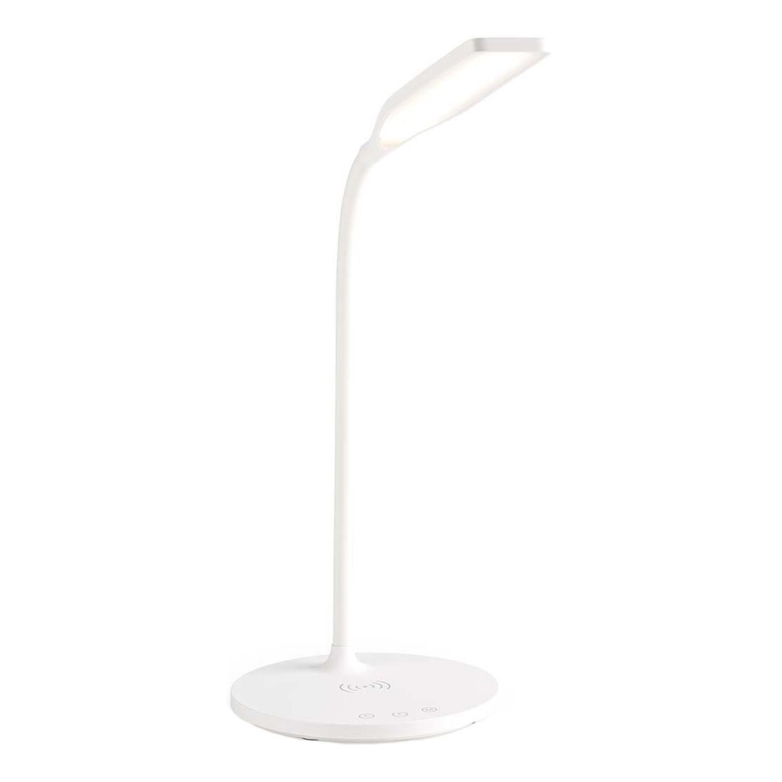 Dimmbare flexible LED-Tischleuchte mit Touch-Funktion 15W kabellose Aufladung Qi LED/5,5W/230V 2700-6500K weiß