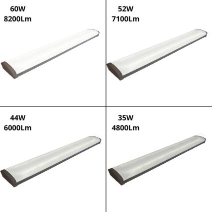 Dimmbare, fluoreszierende LED-Leuchte LED/35W/44W/52W/60W/230V 4000K 120 cm