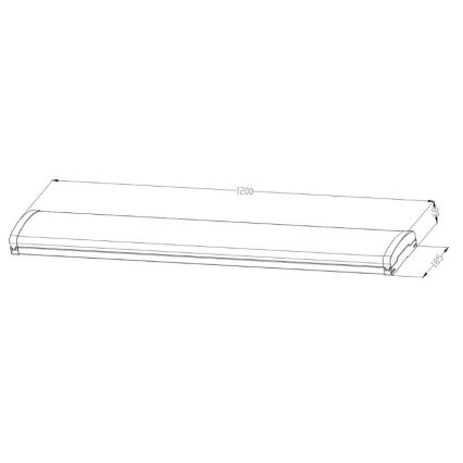 Dimmbare, fluoreszierende LED-Leuchte LED/35W/44W/52W/60W/230V 4000K 120 cm