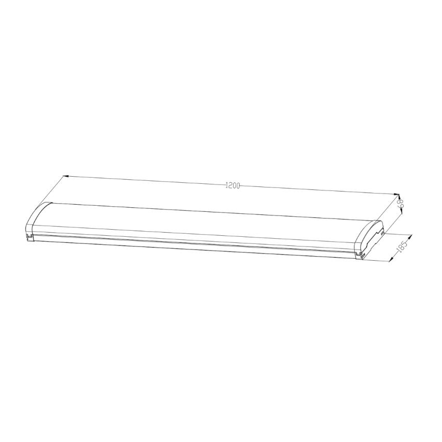 Dimmbare, fluoreszierende LED-Leuchte LED/35W/44W/52W/60W/230V 4000K 120 cm