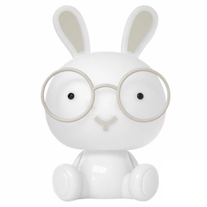 Dimmbare, kleine LED-RGBW-Nachtleuchte für Kinder LED/2,5W/230V Häschen weiß