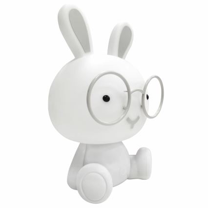 Dimmbare, kleine LED-RGBW-Nachtleuchte für Kinder LED/2,5W/230V Häschen weiß