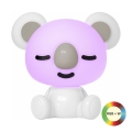 Dimmbare, kleine LED-RGBW-Nachtleuchte für Kinder LED/2,5W/230V Koala weiß