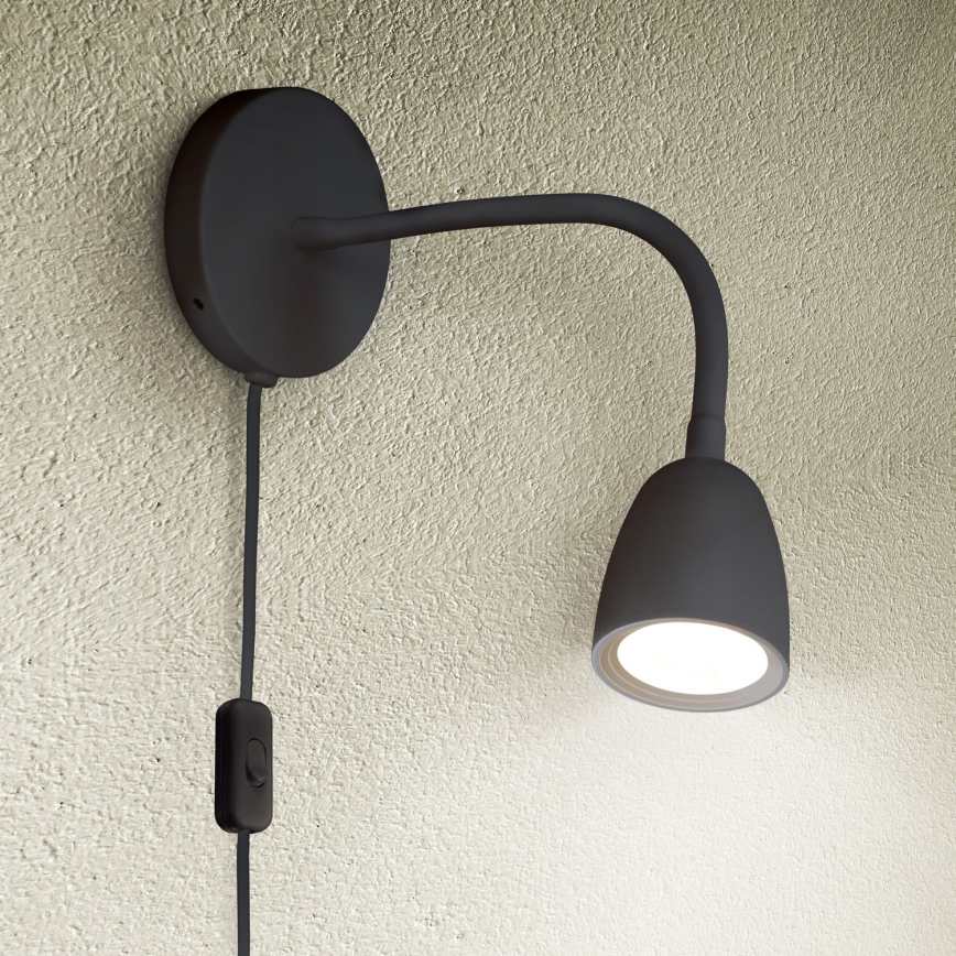 Dimmbare kleine LED-Wandleuchte LED/4W/230V schwarz