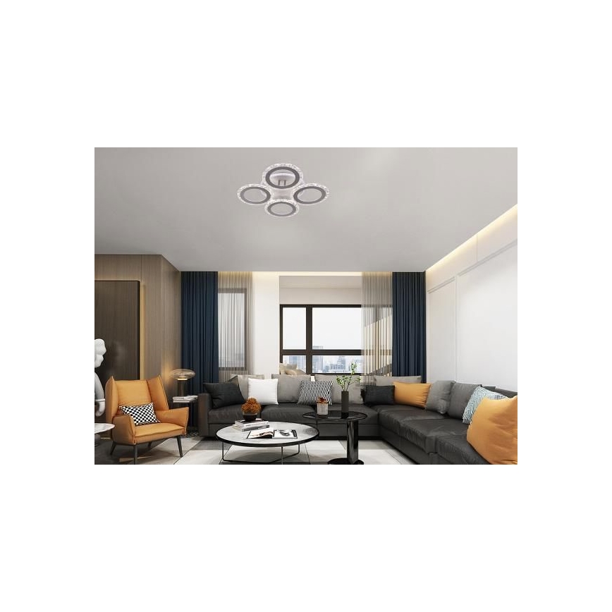 Dimmbare LED-Anbauleuchte LED/55W/230V 3000-6500K + Fernbedienung