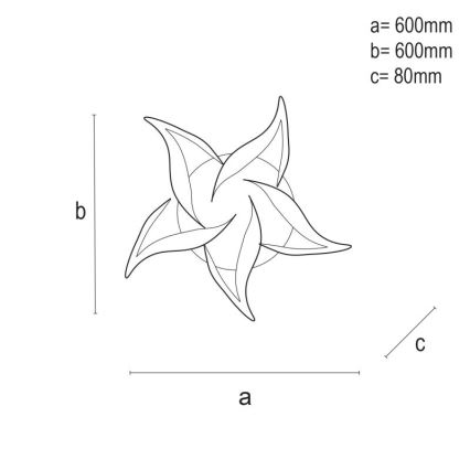 Dimmbare LED-Aufbauleuchte LED/100W/230V 3000-6500K + Fernbedienung