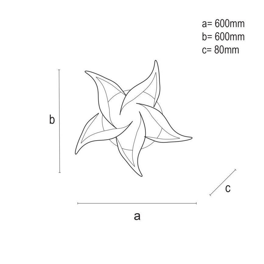 Dimmbare LED-Aufbauleuchte LED/100W/230V 3000-6500K + Fernbedienung