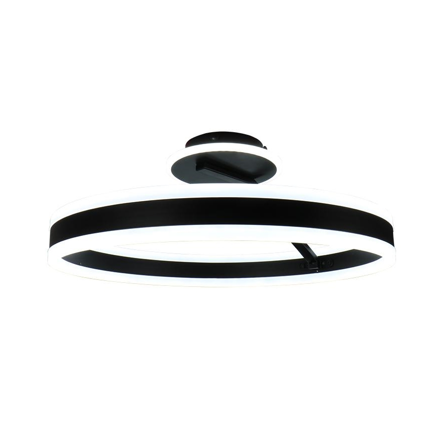 Dimmbare LED-Aufbauleuchte LED/86W/230V 3000-6500K schwarz + Fernbedienung