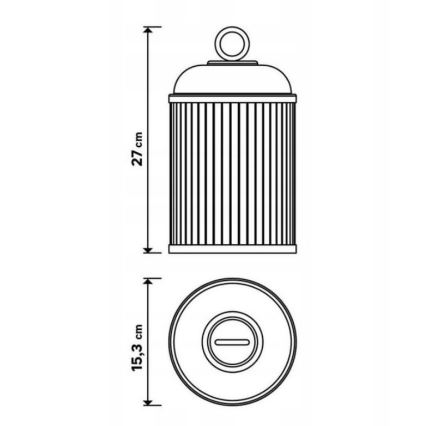 Dimmbare LED-Außenleuchte CANARI LED/2W/5V IP44