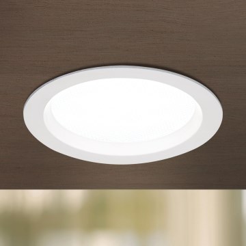 Dimmbare LED-Badezimmer-Einbauleuchte OFFICE LED/15W/230V 3000/4000/6000K Ø 14 cm UGR<19 IP44 weiß