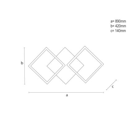 Dimmbare LED-Deckenleuchte 85W/230V 3000-6500K + Fernbedienung