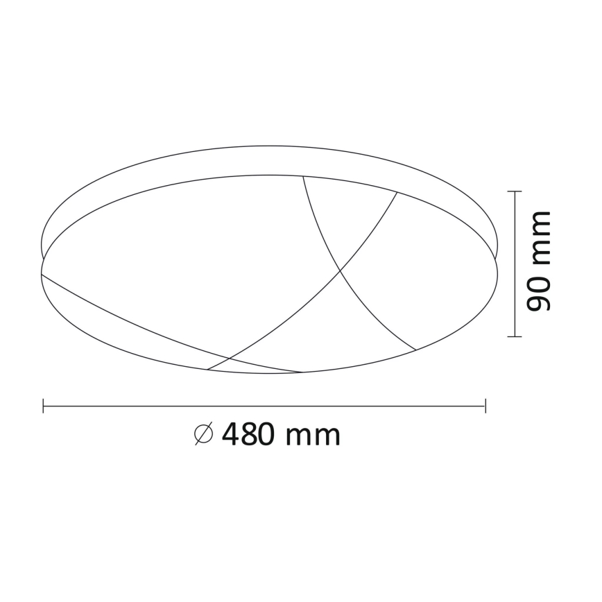 Dimmbare LED-Deckenleuchte ATLAS LED/72W/230V 3000-6500K + Fernbedienung
