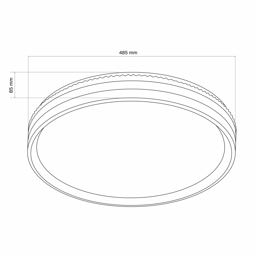 Dimmbare LED-Deckenleuchte für Badezimmer BARBARA LED/72W/230V d 48,5 cm 3000-6000K IP44 + Fernbedienung