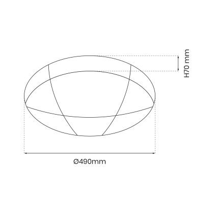 Dimmbare LED-Deckenleuchte BOB LED/40W/230V 3000-6000K + Fernbedienung