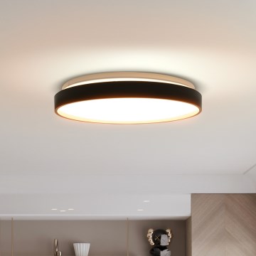 Dimmbare LED-Deckenleuchte CALA LED/48W/230V 3000-6500K schwarz/golden + Fernbedienung