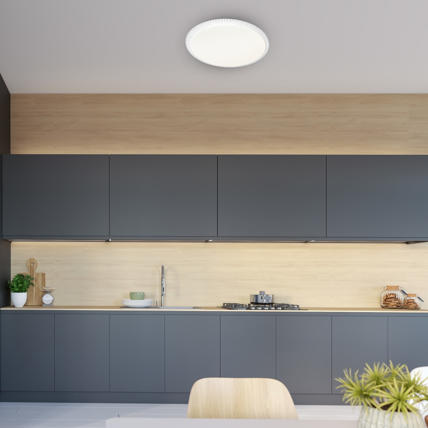 Dimmbare LED-Deckenleuchte CRUZ mit Fernbedienung LED/66W/230V 3300lm