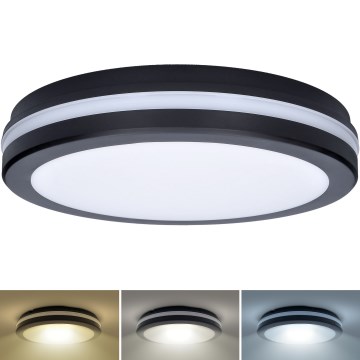 Dimmbare LED-Deckenleuchte für Außenbereiche LED/36W/40W/44W/230V 3000/4000/6500K IP65 schwarz