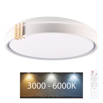 Dimmbare LED-Deckenleuchte für Badezimmer ARLETTA LED/48W/230V d 38 cm 3000-6000K IP44 + Fernbedienung
