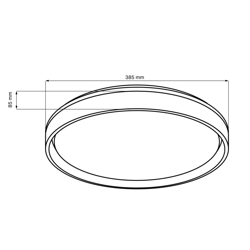 Dimmbare LED-Deckenleuchte für Badezimmer ELIZA LED/48W/230V d 38,5 cm 3000-6000K IP44 + Fernbedienung