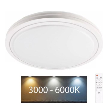 Dimmbare LED-Deckenleuchte für Badezimmer MARIAN LED/72W/230V d 48 cm 3000-6000K IP44 + Fernbedienung
