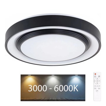 Dimmbare LED-Deckenleuchte für Badezimmer ZYGMUNT LED/72W/230V d 48,5 cm 3000-6000K IP44 + Fernbedienung