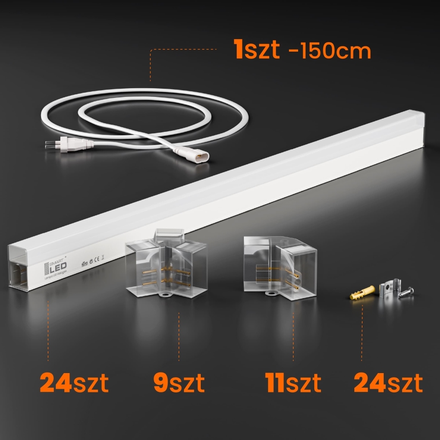 LED dimmbare Deckenleuchte HEXAGON LED/192W/85-265V 5000K 160x221 cm CRI 90 IP54 weiß