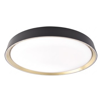 Dimmbare LED-Deckenleuchte ILVI LED/30W/230V 2700-6500K Ø 40 cm schwarz/messing + Fernbedienung