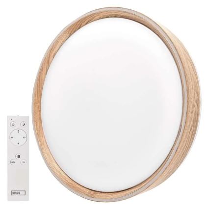 Dimmbare LED-Deckenleuchte ILVI LED/45W/230V 2700-6500K Ø 50 cm beige mit Fernbedienung