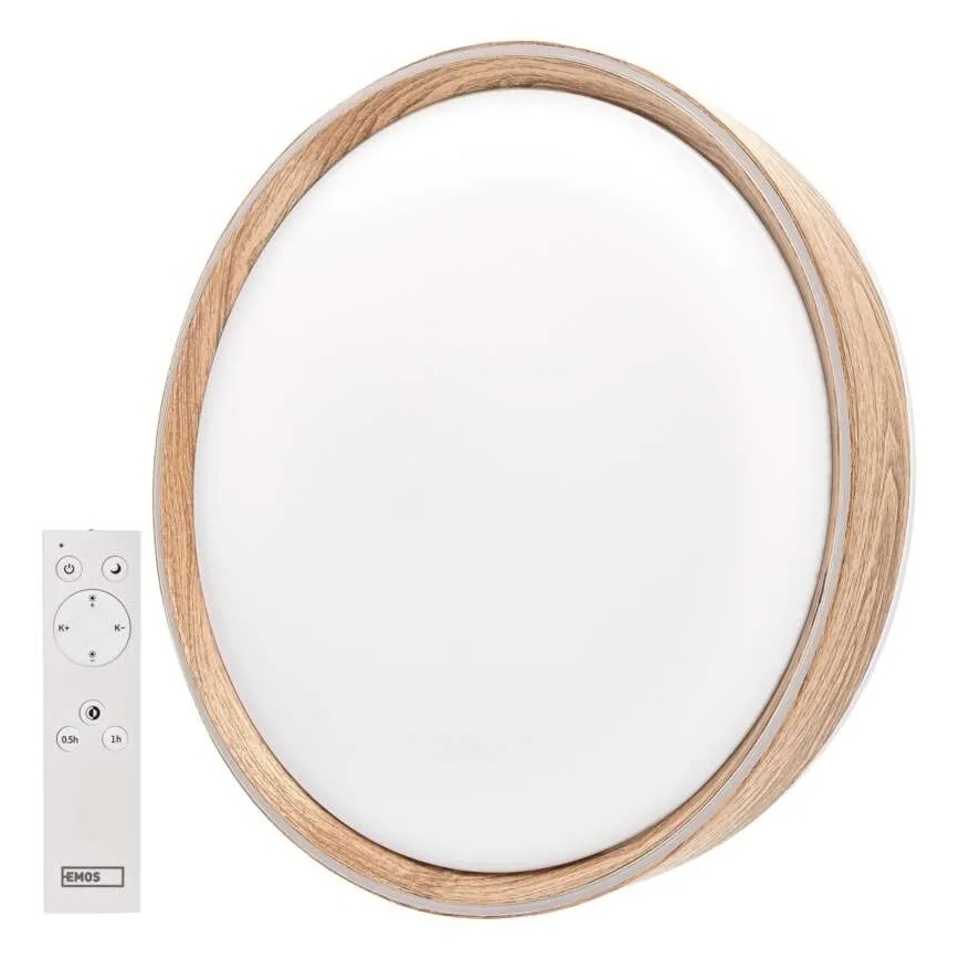 Dimmbare LED-Deckenleuchte ILVI LED/45W/230V 2700-6500K Ø 50 cm beige mit Fernbedienung